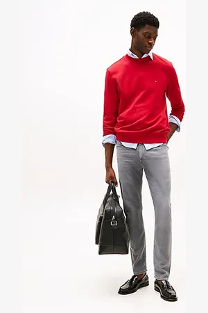Tommy Hilfiger Jeans Bleecker slim fit sbiaditi con baffature