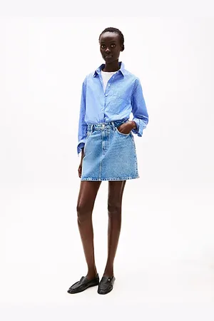 Tommy Hilfiger Minigonna in denim sbiadito