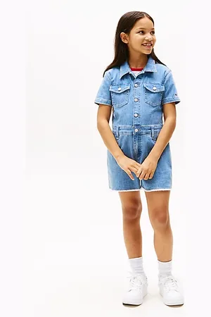 Tommy Hilfiger Tuta corta in denim a cinque tasche