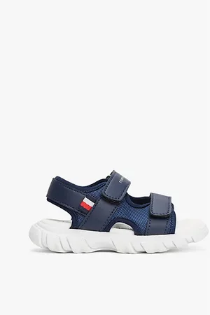 Tommy Hilfiger Sandali con fascette a strappo e logo