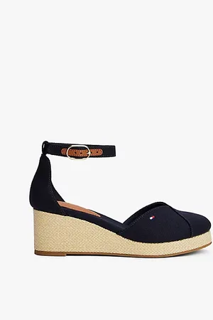 Tommy Hilfiger Sandali espadrillas in tela con plateau