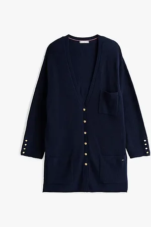 Tommy Hilfiger Cardigan Curve relaxed fit in misto lana
