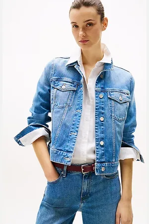 Tommy Hilfiger Giacca in denim slim fit con effetto sbiadito