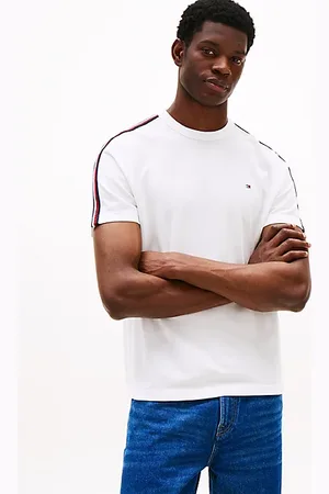 Tommy Hilfiger T-shirt Global Stripe con bandierina