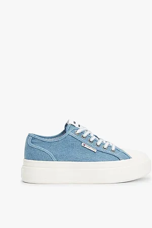 Tommy Hilfiger Sneakers in denim con suola alta