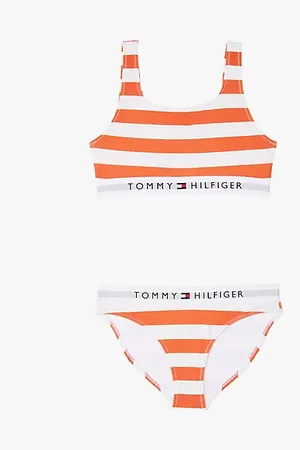 Tommy Hilfiger Completo bralette bikini Original a righe