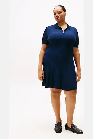 Tommy Hilfiger Vestito polo Curve corto a coste