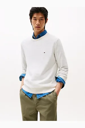 Tommy Hilfiger Pullover in misto cotone e lino