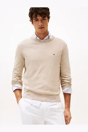 Tommy Hilfiger Pullover in misto cotone e lino