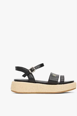 Tommy Hilfiger Sandali con plateau e monogramma TH