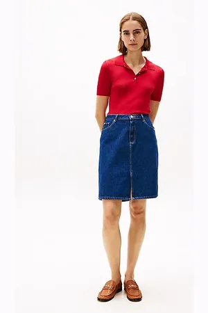 Tommy Hilfiger Minigonna dritta in denim