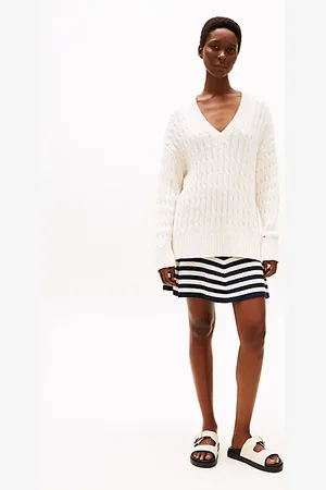 Tommy Hilfiger Minigonna svasata con seta