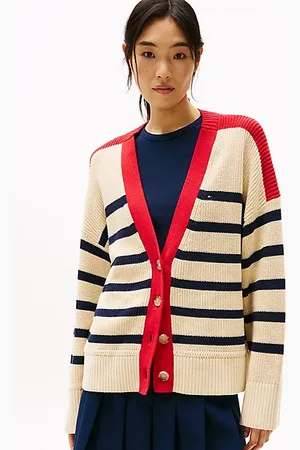 Tommy Hilfiger Cardigan relaxed fit con scollatura a V