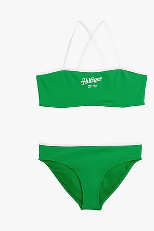 Tommy Hilfiger Completo bralette bikini con logo