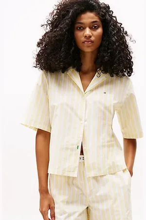 Tommy Hilfiger Camicia pigiama in popeline a maniche corte