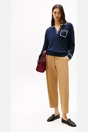 Tommy Hilfiger Pantaloni chino slim fit dritti alla caviglia