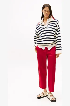Tommy Hilfiger Pantaloni chino slim fit dritti alla caviglia