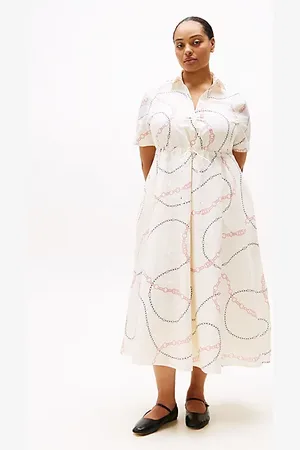 Tommy Hilfiger Chemisier Curve lungo con stampa