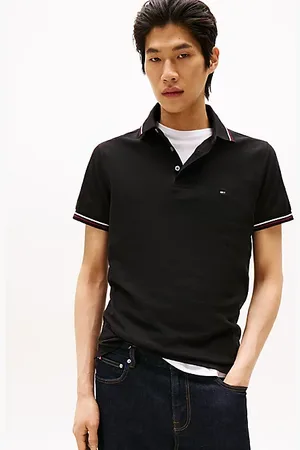 Tommy Hilfiger Polo slim fit con bordi a contrasto