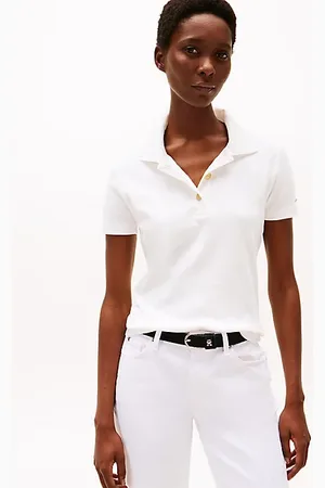 Tommy Hilfiger Polo slim fit con bottoni dorati