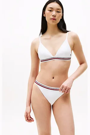 Tommy Hilfiger Slip bikini Global Stripe con taglio a V