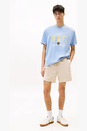 Tommy Hilfiger Shorts larghi in seersucker a righe