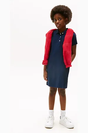 Tommy Hilfiger Vestito polo con dettagli a contrasto