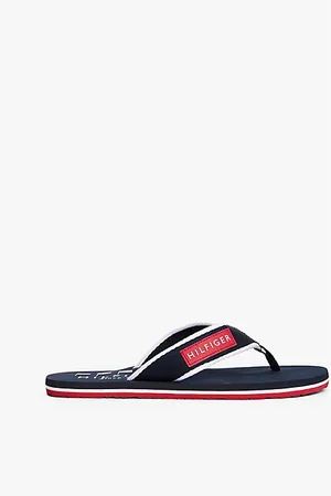 Tommy Hilfiger Sandali infradito in tessuto con logo