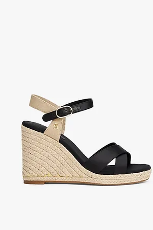Tommy Hilfiger Sandali espadrillas in raso con plateau