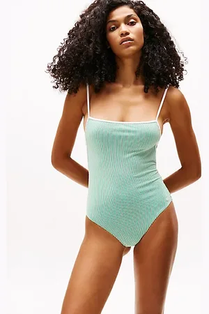 Tommy Hilfiger Costume intero a coste con schiena scoperta