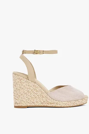 Tommy Hilfiger Sandali espadrillas in chambray con plateau