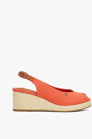 Tommy Hilfiger Sandali espadrillas in tela con plateau