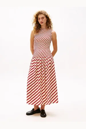 Tommy Hilfiger Vestito lungo The Sofia Capsule a righe