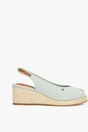 Tommy Hilfiger Sandali espadrillas in tela con plateau