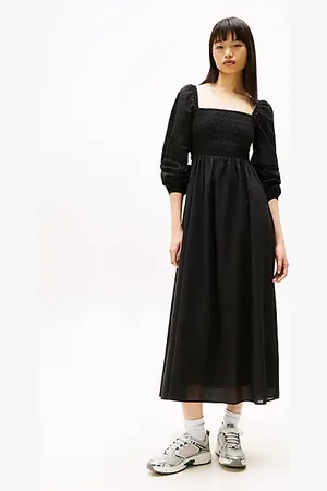 Tommy Hilfiger Vestito midi in voile di cotone
