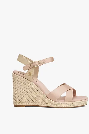 Tommy Hilfiger Sandali espadrillas in raso con plateau
