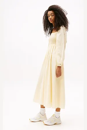 Tommy Hilfiger Vestito midi in voile di cotone