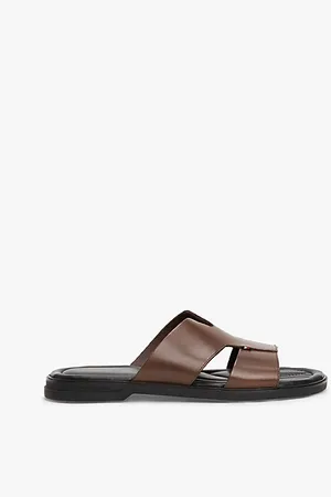 Tommy Hilfiger Sandali in pelle con fascia cut out e logo