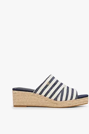 Tommy Hilfiger Mule espadrilles a righe con plateau