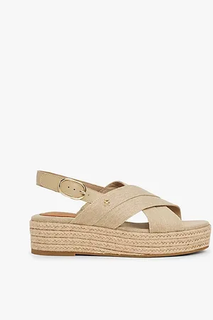 Tommy Hilfiger Sandali espadrillas in denim con suola alta