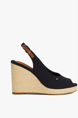 Tommy Hilfiger Sandali espadrillas con plateau e cinturino