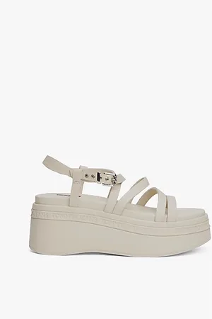 Tommy Hilfiger Sandali con plateau e cinturini in pelle