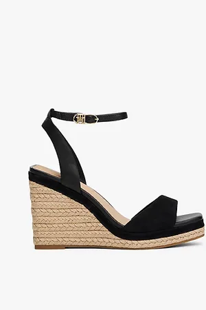 Tommy Hilfiger Sandali in pelle con plateau e monogramma TH
