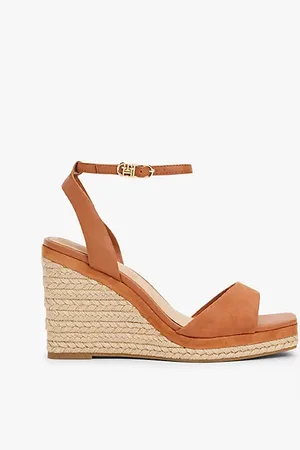 Tommy Hilfiger Sandali in pelle con plateau e monogramma TH