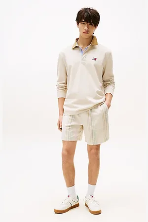 Tommy Hilfiger Shorts larghi a righe in rilievo