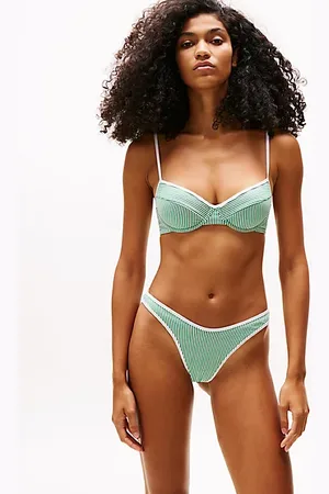Tommy Hilfiger Slip bikini a coste con taglio a V
