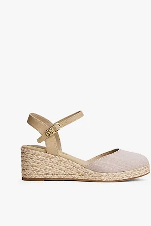 Tommy Hilfiger Espadrillas in chambray con plateau
