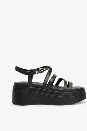 Tommy Hilfiger Sandali con plateau e cinturini in pelle