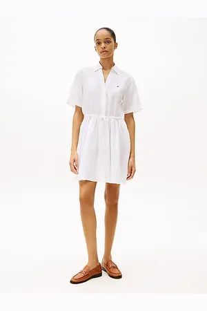 Tommy Hilfiger Chemisier corto in puro lino