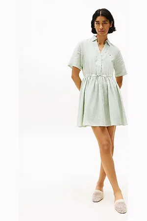 Tommy Hilfiger Chemisier corto in puro lino